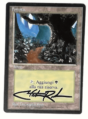 V1181: Forest/Foresta: MP: 1994: Italian: Signed/Autographed: Christopher Rush: Black